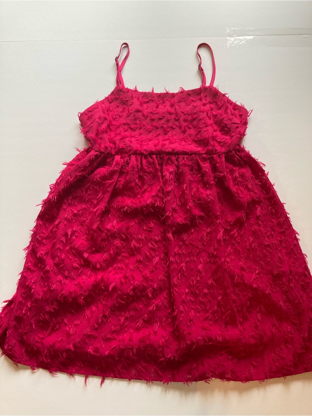 wild fable Hot Pink Textured Spaghetti-Strap Dress